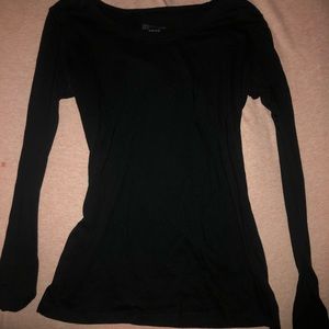 Plain black long sleeve
